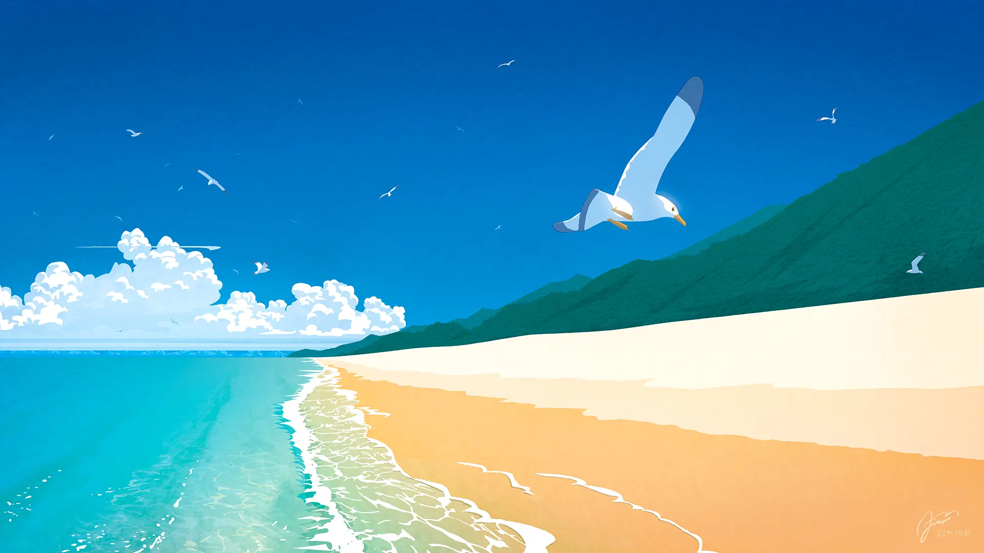 a_bird_flying_over_a_beach.jpg